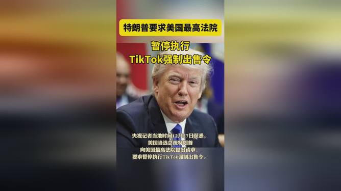 特朗普要求暂停TikTok强制出售令，美国数字市场的新动态