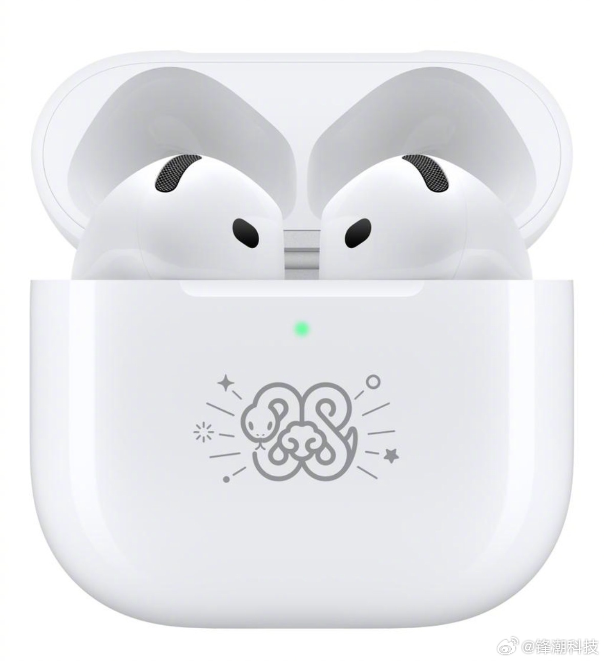 苹果推出蛇年特别版AirPods 4——科技与文化的完美结合