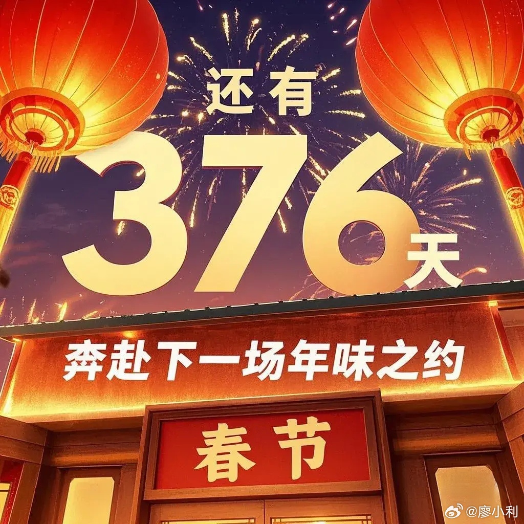 距2026年春节还有376天，期待与准备的序曲