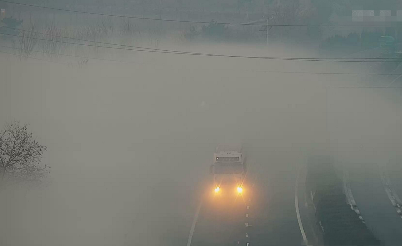 网友高速上遇团雾，能见度瞬间归零，一次惊险的驾驶经历